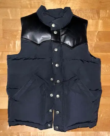 COOTIE 다운 베스트 가죽