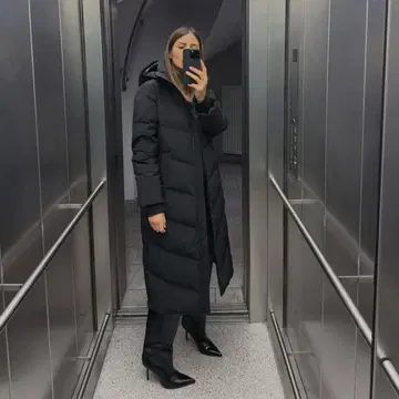 ZARA 롱 다운 코트 새상품