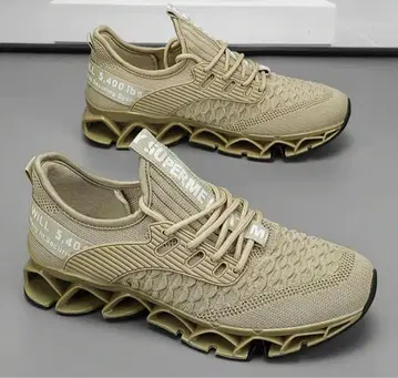 베이지 메쉬 스니커즈