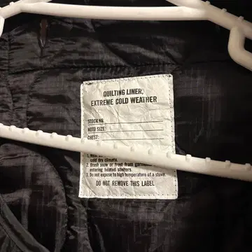 프릭스스토어 M65 숏 라이너 퀼팅 자켓 블랙 L