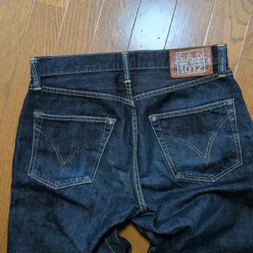 REAL McCOY'S 스트레이트 데님 다크 인디고