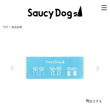 [ 새상품급 ] SaucyDog 강아지 손 페이스 타월 스카이블루