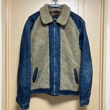 ZARA 데님 보아 자켓 L 그리즐리 곰 자켓