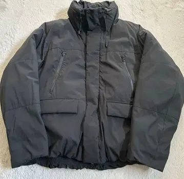 BEAMS HEART 블랙 다운 자켓 M