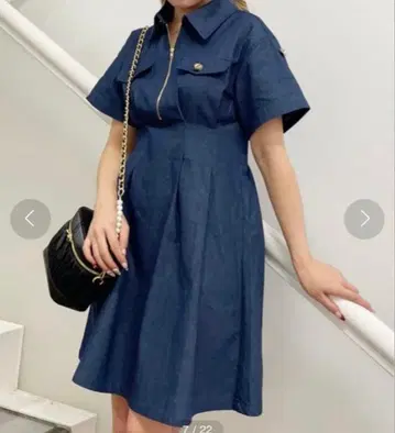 TORTE 2way 턱 CPO 데님 원피스 [미사용 새상품]