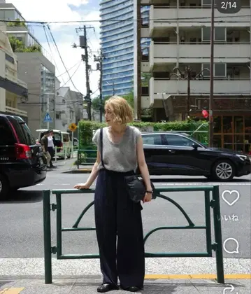 etre tokyo 슈퍼 키드 모헤어 슬리브리스 니트 풀오버 베스트