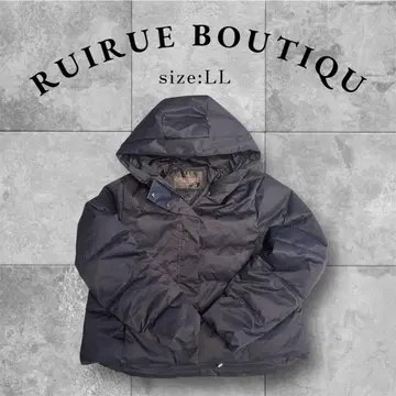 RUIRUE BOUTIQUE 다운 자켓 LL 블랙 후드