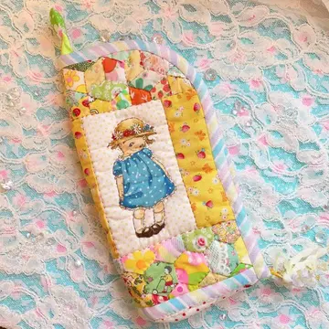 스탠딩 펜 케이스 핸드메이드 패치워크 마가렛 & 소피