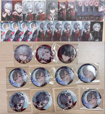 니지산지 쿠츠하 카나에 코야나기 로우 로렌 폴라로이드 사진풍 카드 캔뱃지