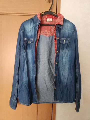 KRIFF MAWER 데님풍 긴팔 셔츠 M 사이즈