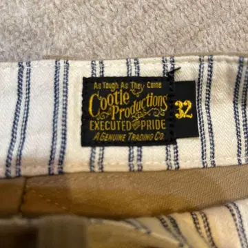 새상품급 쿠티 편포켓 팬츠 베이지 32인치 밑단 올림 없음