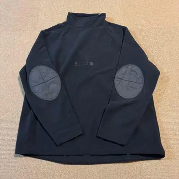 BOSS 블랙 하이넥 트레이닝복 팔꿈치 패치 포함