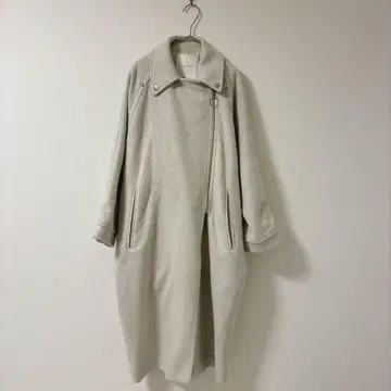 ELENDEEK 울 롱 코트 지퍼