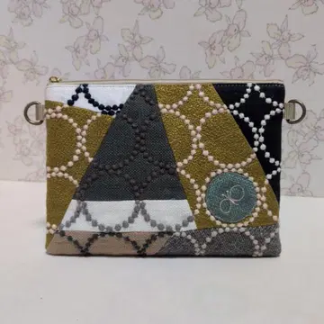 미나 페르호넨 핸드메이드 백 탬버린 파우치 미니백