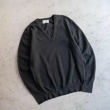 80s Saks Fifth Avenue 유로제 캐시미어 V넥 니트