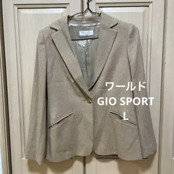 월드 GIO SPORT 베이지 테일러드 자켓 L