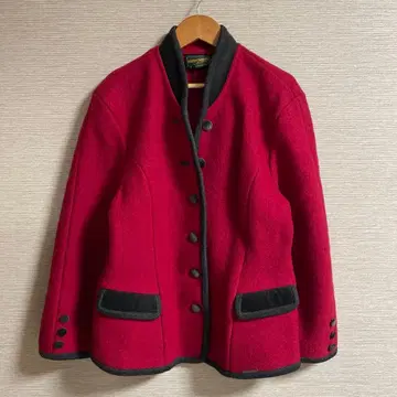 GEIGER 울 100% 자켓 오스트리아 38 빨간색 레드