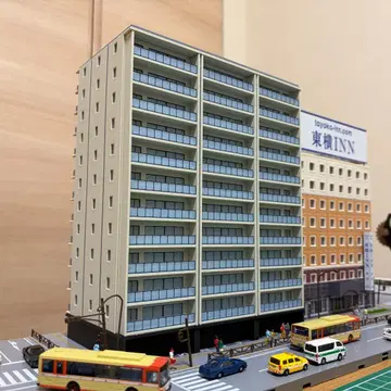 [ 라이트 카키색 ] N게이지 도시형 맨션 D 스트럭처 (완성품) 모형