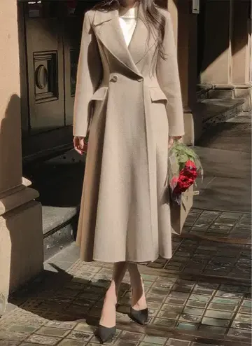 더블 플레어 핸드메이드 코트 p594948