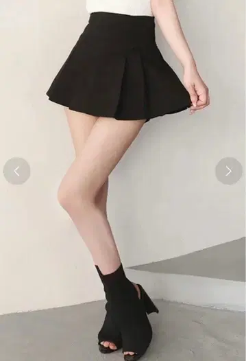 다리치 미 실루엣 미니 스커트 Free BLK