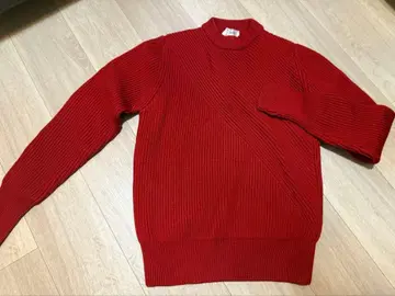 HYKE 리브 레드 니트 사이즈 1