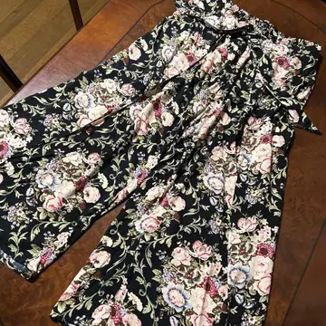 랩 스커트풍 팬츠