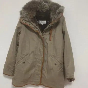 HUMAN WOMAN 퍼 달린 모즈 코트 아우터