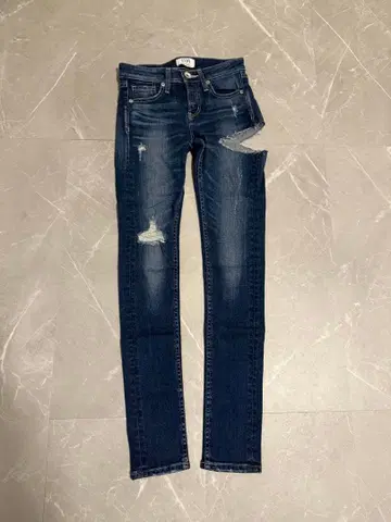 GYDA 데미지 가공 스키니 데님 S 사이즈