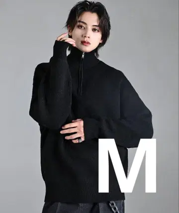 fuwamochi 하프 지퍼 니트