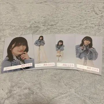 모리타 히카루 컬러 데님 브로마이드 컴프 사쿠라자카46