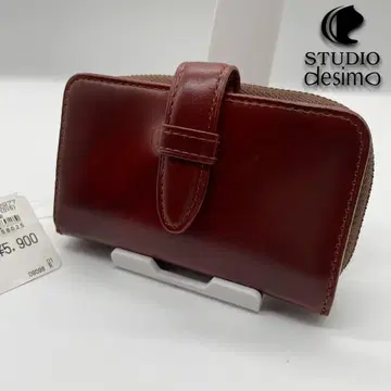 [ 미사용 ] 가죽 키케이스/코인 케이스 브라운 STUDIO desimo