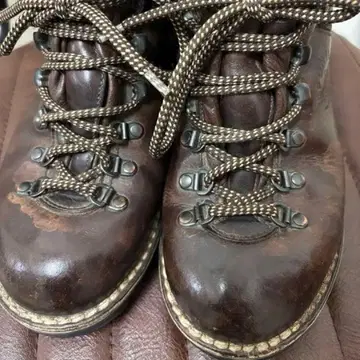 마운틴 부츠 브라운 이탈리아제 빈티지