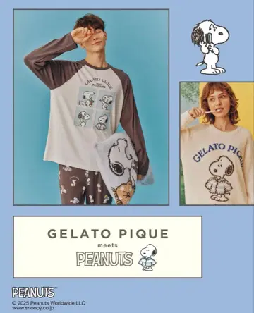 PEANUTS HOMME 오리지널 아트 원포인트 롱T
