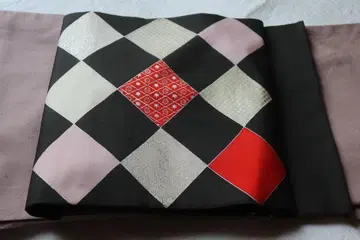 나고야 오비 다이아 무늬 캐주얼 팝 크리스마스 파티에도