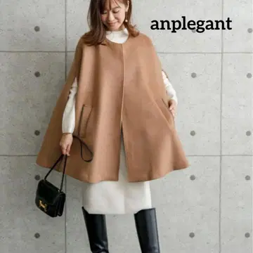 anplegant 앙프레강트 판초 케이프 코트 카멜