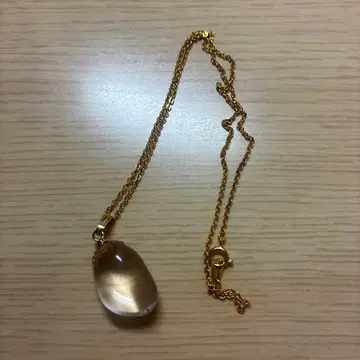 클리어 드롭형 펜던트 목걸이