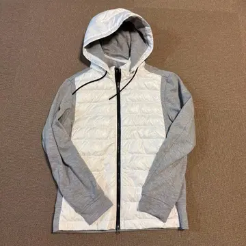 5351 후드 부착 경량 패딩 자켓 그레이 계열