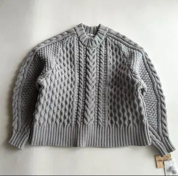 미사용 택 포함 BEARDSLEY 비어즐리 니트 풀오버 그레이