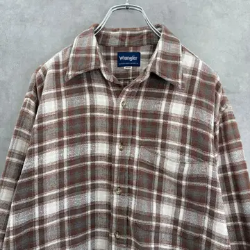 Wrangler Japan 랭글러 재팬 플란넬 셔츠 M 브라운