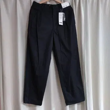 새상품 UNIQLO 블랙 와이드 팬츠 M