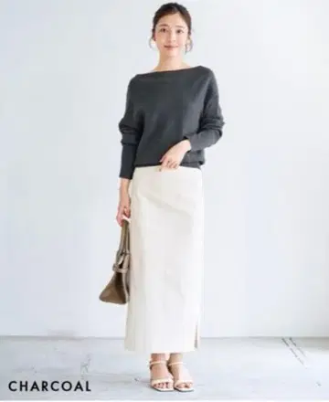 드롭 숄더 니트 basementonline