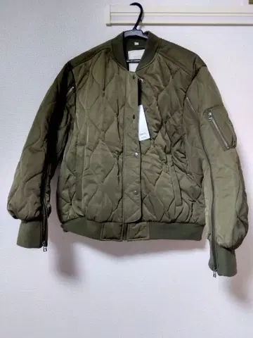 GU x rokh GU 퀼팅 블루종 by rokh 올리브 L사이즈