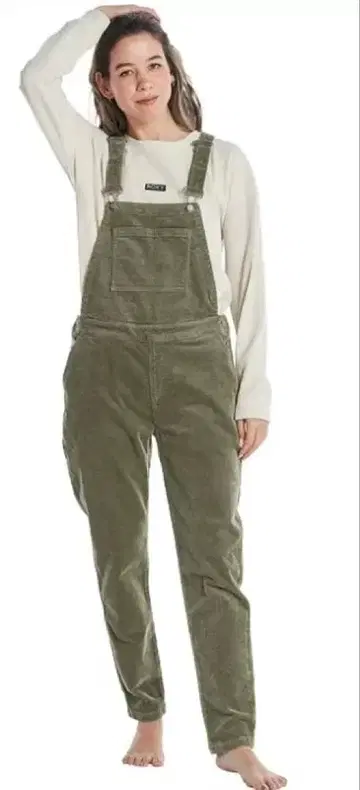 [ROXY] 코듀로이 살로펫 오버롤 카키 S 사이즈