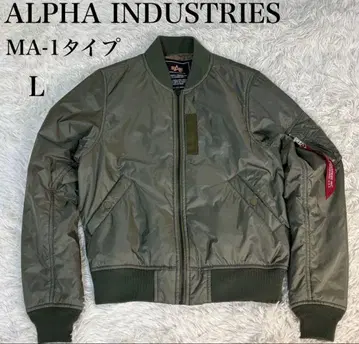 ALPHA MA-1 타입 자켓 L 사이즈 올리브 그린
