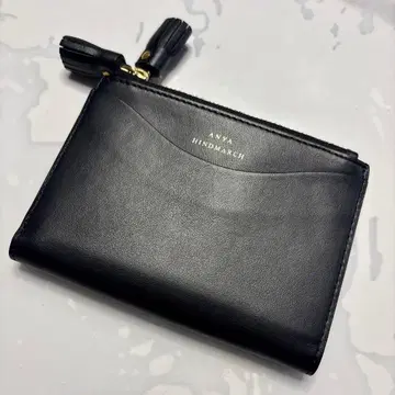안야 힌드마치 더블 지퍼 지갑 블랙 1125
