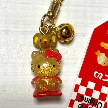 헬로키티 골드 키티 조이 쥐 족자 산리오 개운 레어