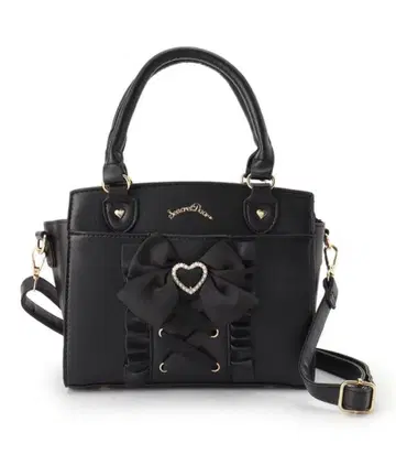 SecretDoor 2way 보스턴 백 리본 하트 프릴