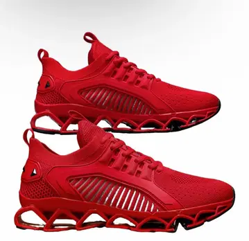 [ 새상품 ] 24.5cm 레드 메쉬 스니커즈