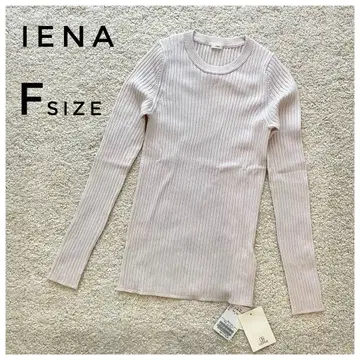 새상품 IENA 울 100% 리브 니트 F 슬림 실루엣 고급