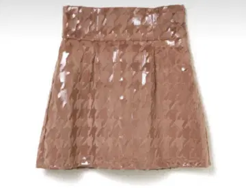 MELT THE LADY 하운드 투스 미니 스커트